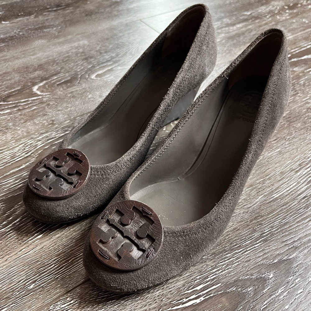 Tory Burch Suede Wedge Heels